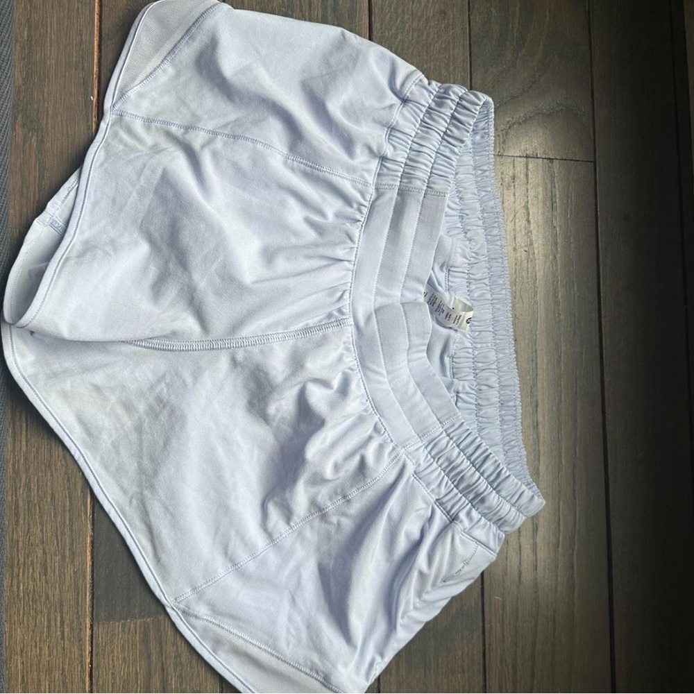 Lululemon white hotty hot shorts